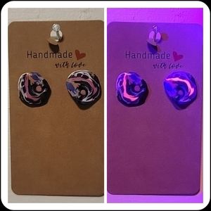 "Ugly Sweater" UV Reactive Handmade Earrings